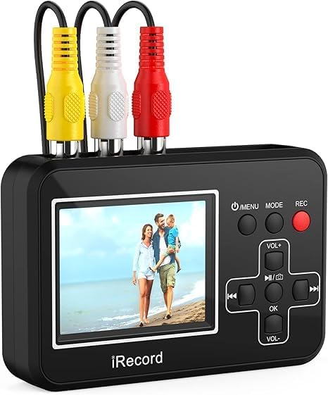 Video to Digital Converter, Mini Video Capture Device, Record Video from DVD, VCR's, VHS Tapes, Hi8, RCA, TV Box, Camcorder and Gaming System