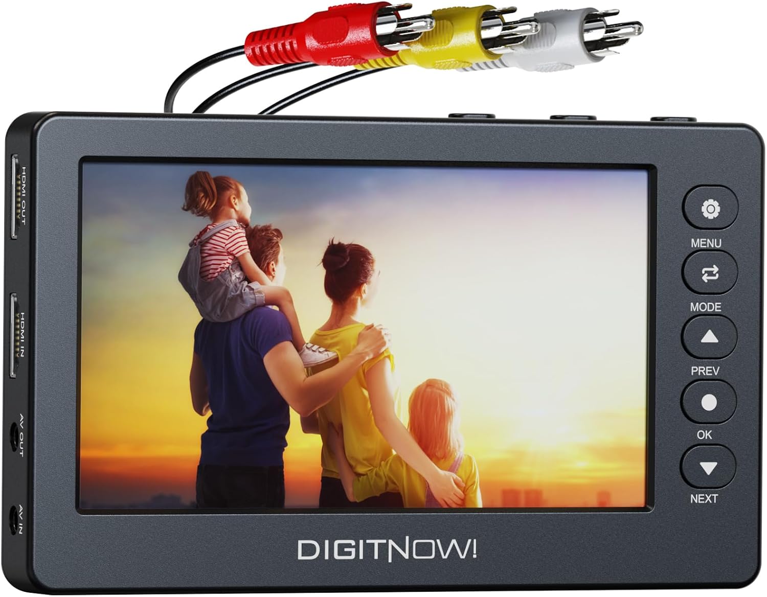 Video to Digital Converter 3.0, VHS to Digital Converter, Video Recorder Capture with 5" OLED Screen, Convert VHS to Digital, AV&HDMI Reocord from VHS, DVD, VCR, Hi8, Camcorders, TV BOX &Gaming System 