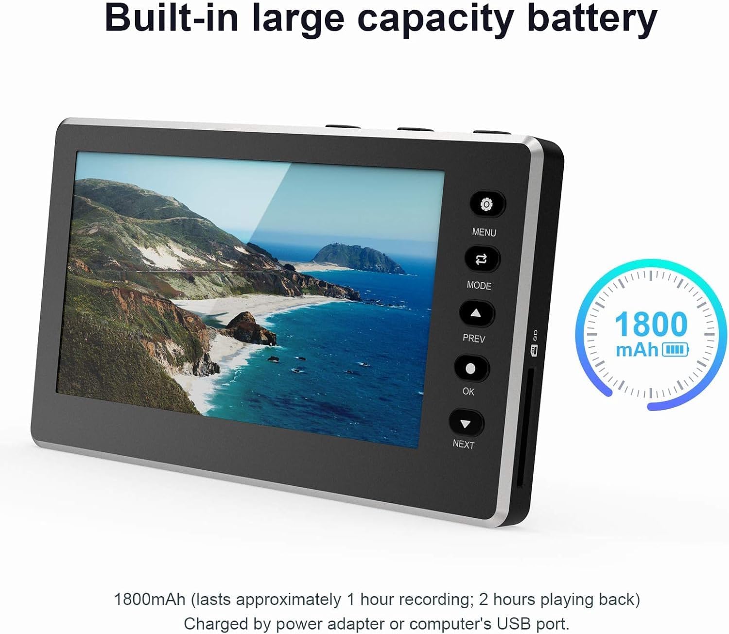 Video to Digital Converter 3.0, VHS to Digital Converter, Video Recorder Capture with 5" OLED Screen, Convert VHS to Digital, AV&HDMI Reocord from VHS, DVD, VCR, Hi8, Camcorders, TV BOX &Gaming System 