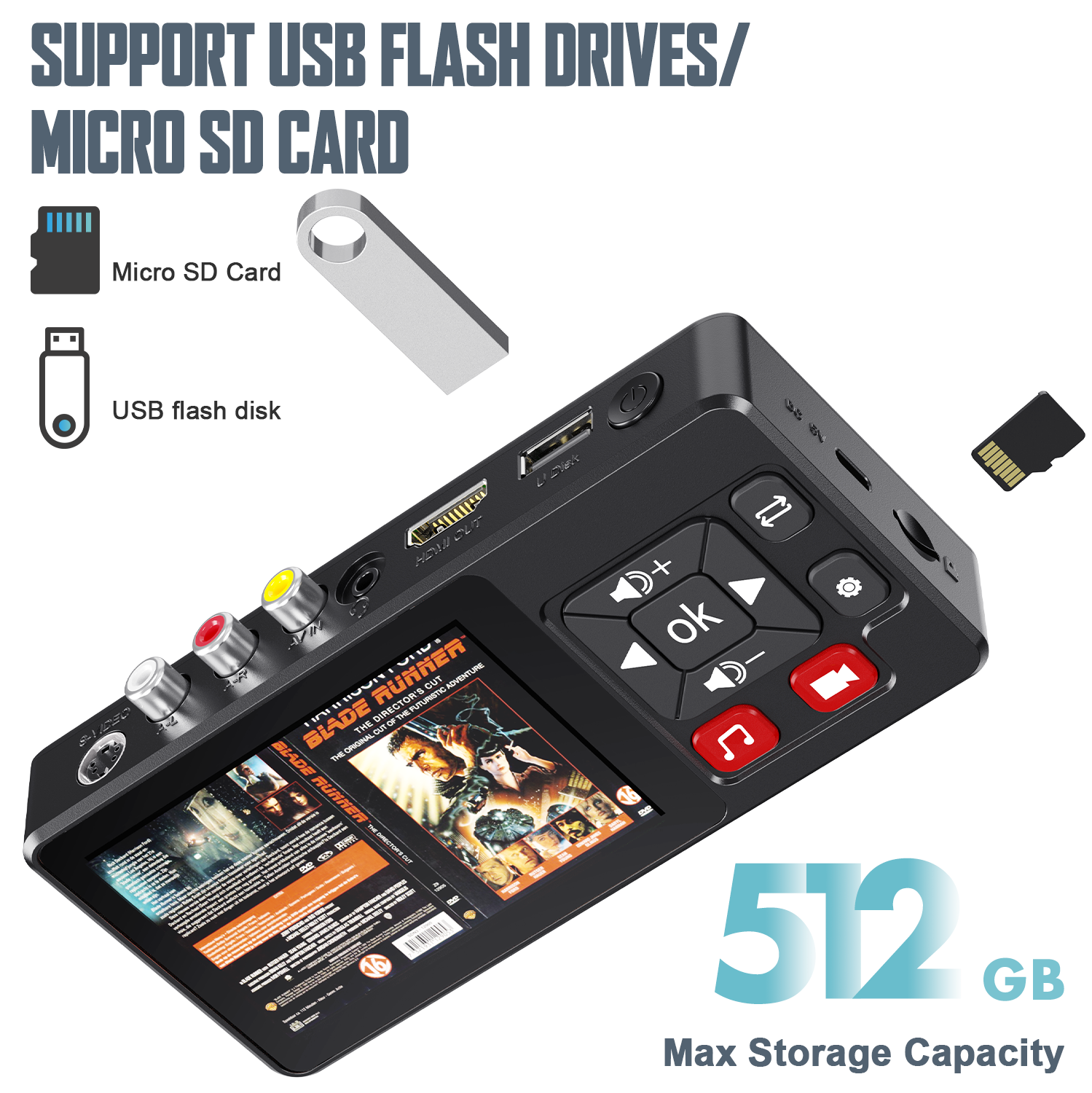 VHS to Digital Converter, HD Video to Digital Converter Recorder 3.0 with Remote, Convert Record Video Audio from VHS/VCR/DVR/DVD/Hi8/Mini DV Player, Camcorder, Gaming Console(Players Needed)