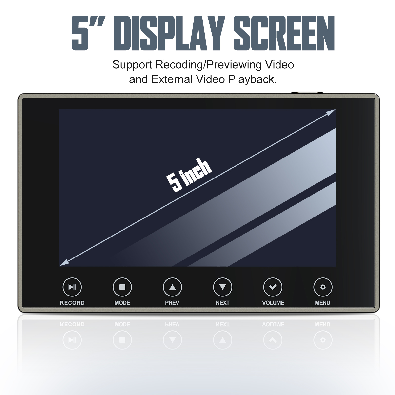 DigitPro VHS to Digital Converter 3.0, 5" Large Screen Video to Digital Converter, 4K HD Convert VCR HI8 8MM Tapes VHS Player DVD Camcorder Mini DV Cassette Tape Analog to Digital