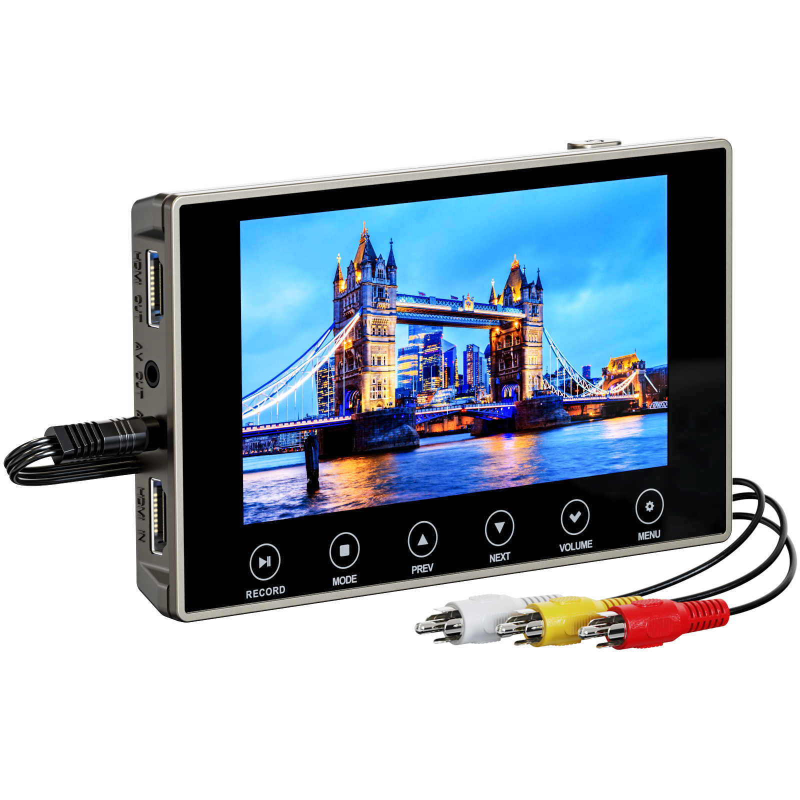 DigitPro VHS to Digital Converter 3.0, 5" Large Screen Video to Digital Converter, 4K HD Convert VCR HI8 8MM Tapes VHS Player DVD Camcorder Mini DV Cassette Tape Analog to Digital