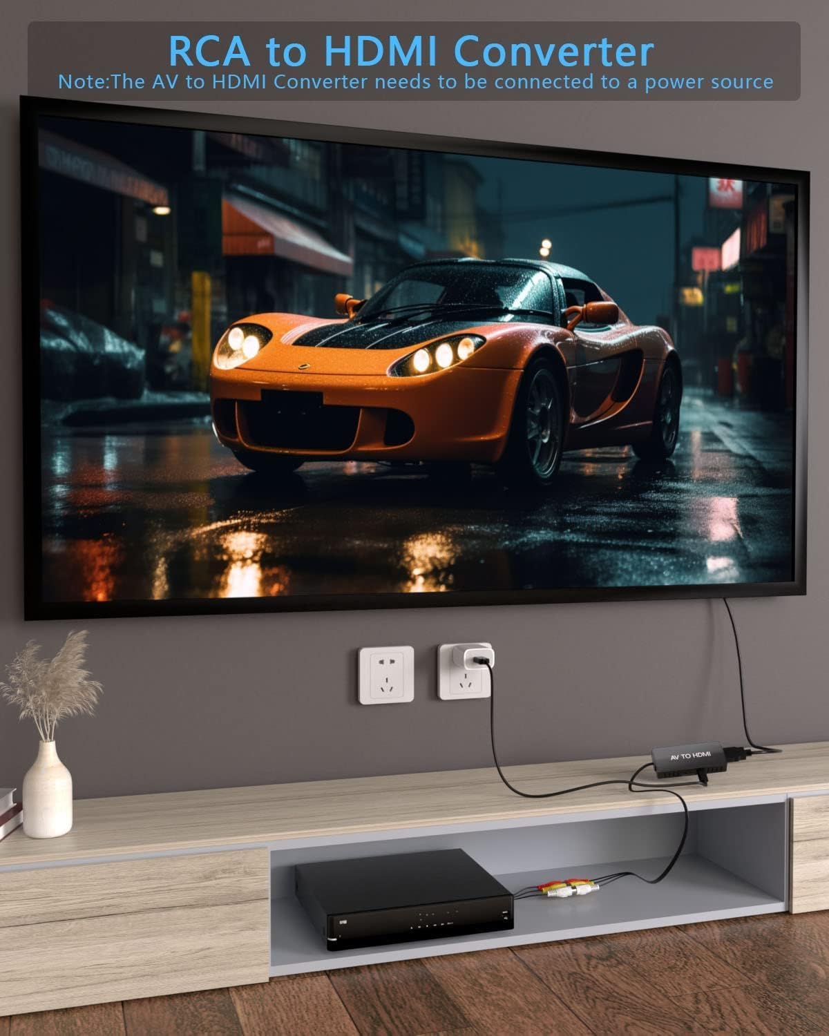 VHS to Digital Converter 2.0, HD Video to Digital Converter Recorder with Remote, Convert Record Analog Video Audio from VHS/VCR/DVR/DVD/Hi8/Mini DV Players/Camcorder, RCA to HDMI