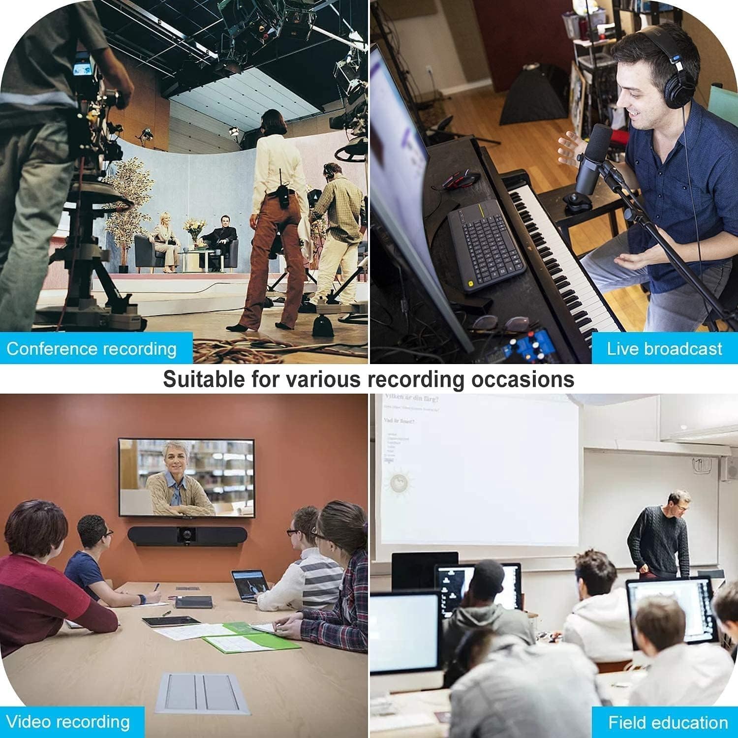 VIXLW 4K HDMI Video Capture Card, Cam Link Card, HDMI to USB 2.0 Game Audio Adapter, Record Capture Device for Streaming, Teaching, Gaming, Live Broadcasting, Video Conference